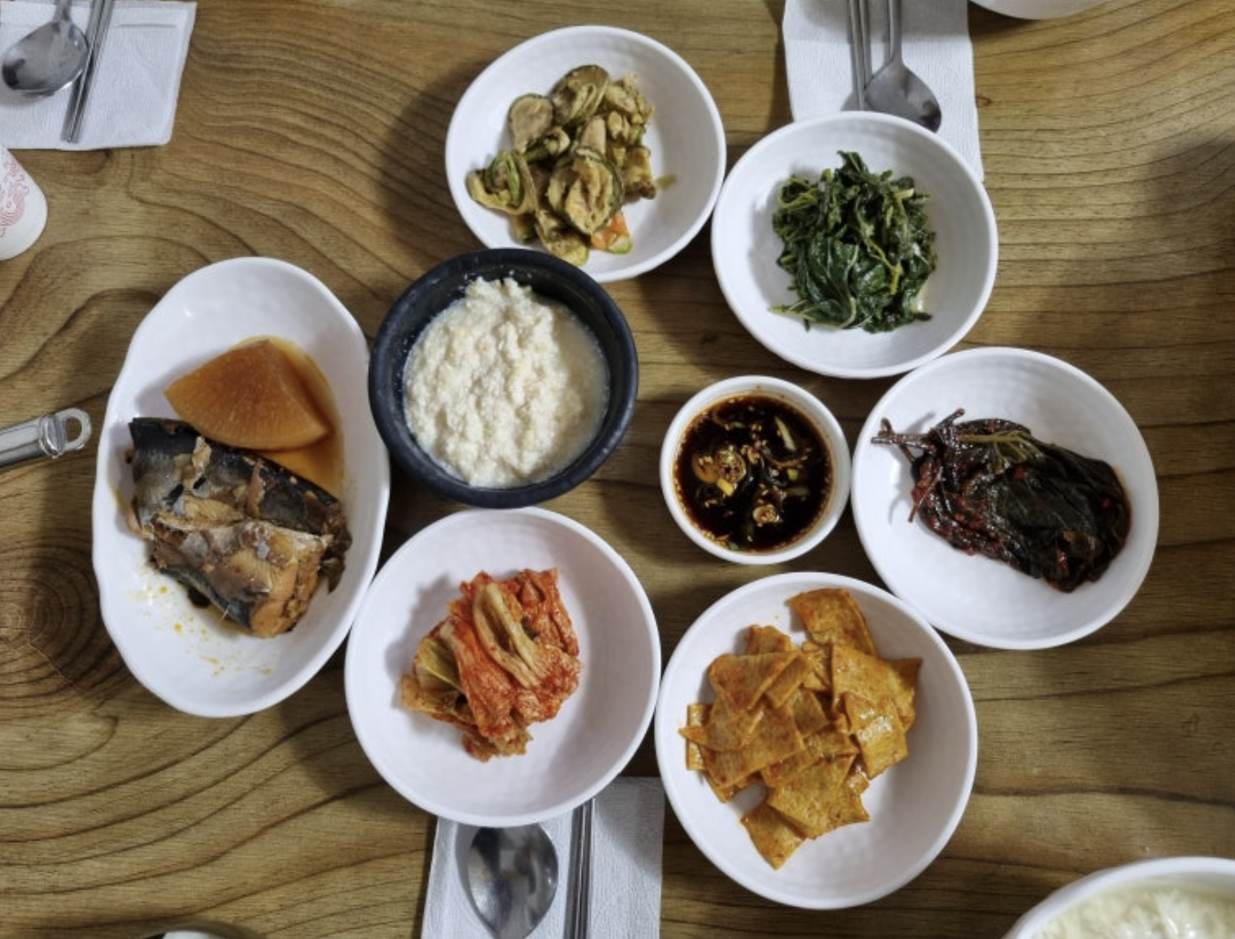 밑반찬과 비지