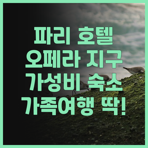 호텔 안틴 생 조르주 숙박 후기 파리..