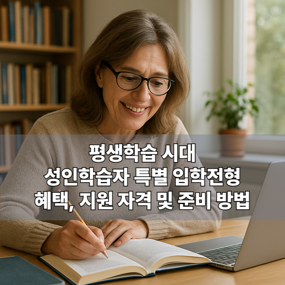성인학습자 특별 입학전형