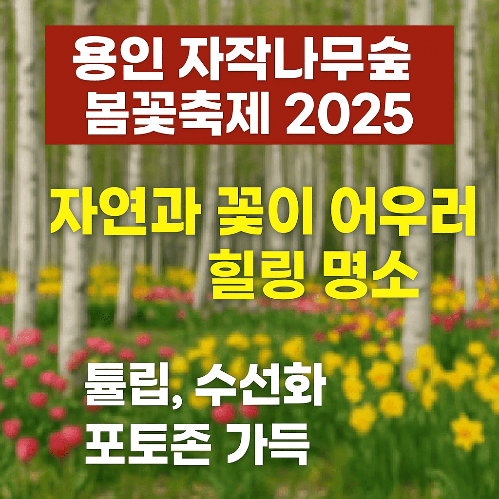 용인 자작나무숲 봄꽃 축제