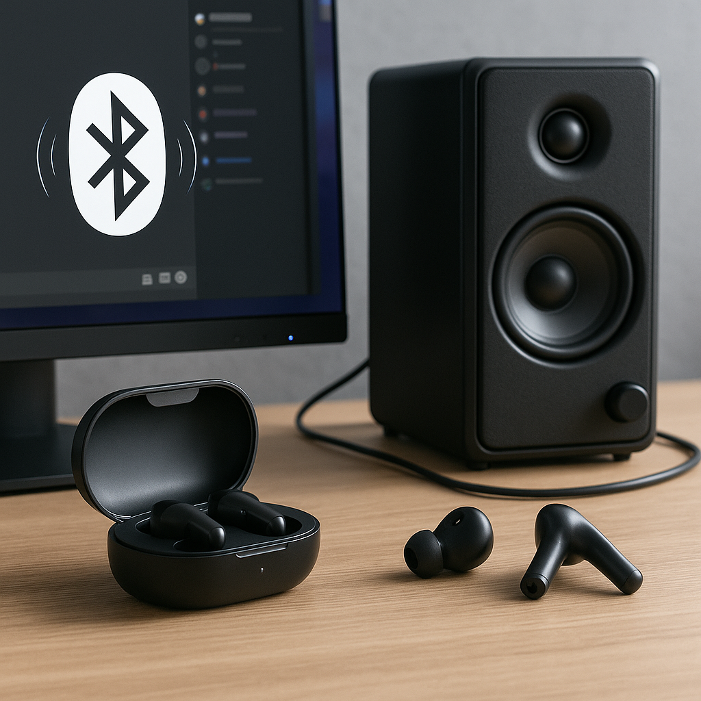 블루투스 이어폰과 스피커 동시 사용