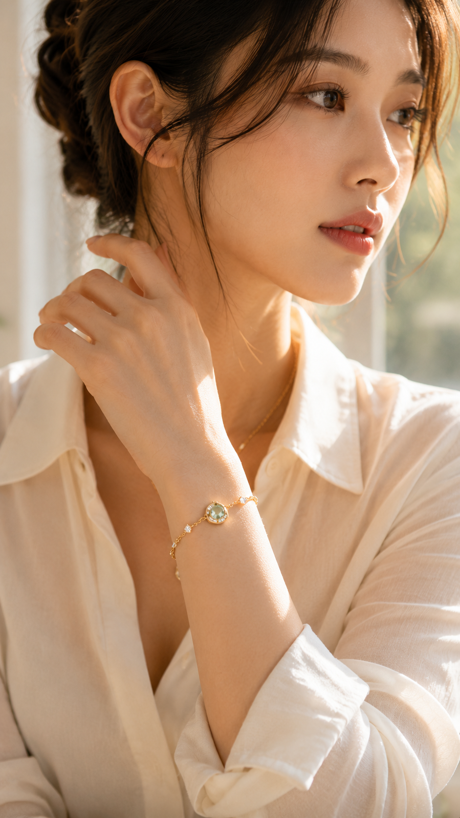 배경과 조명에 따라 다양한 분위기로 연출된 주얼리 상세페이지 이미지