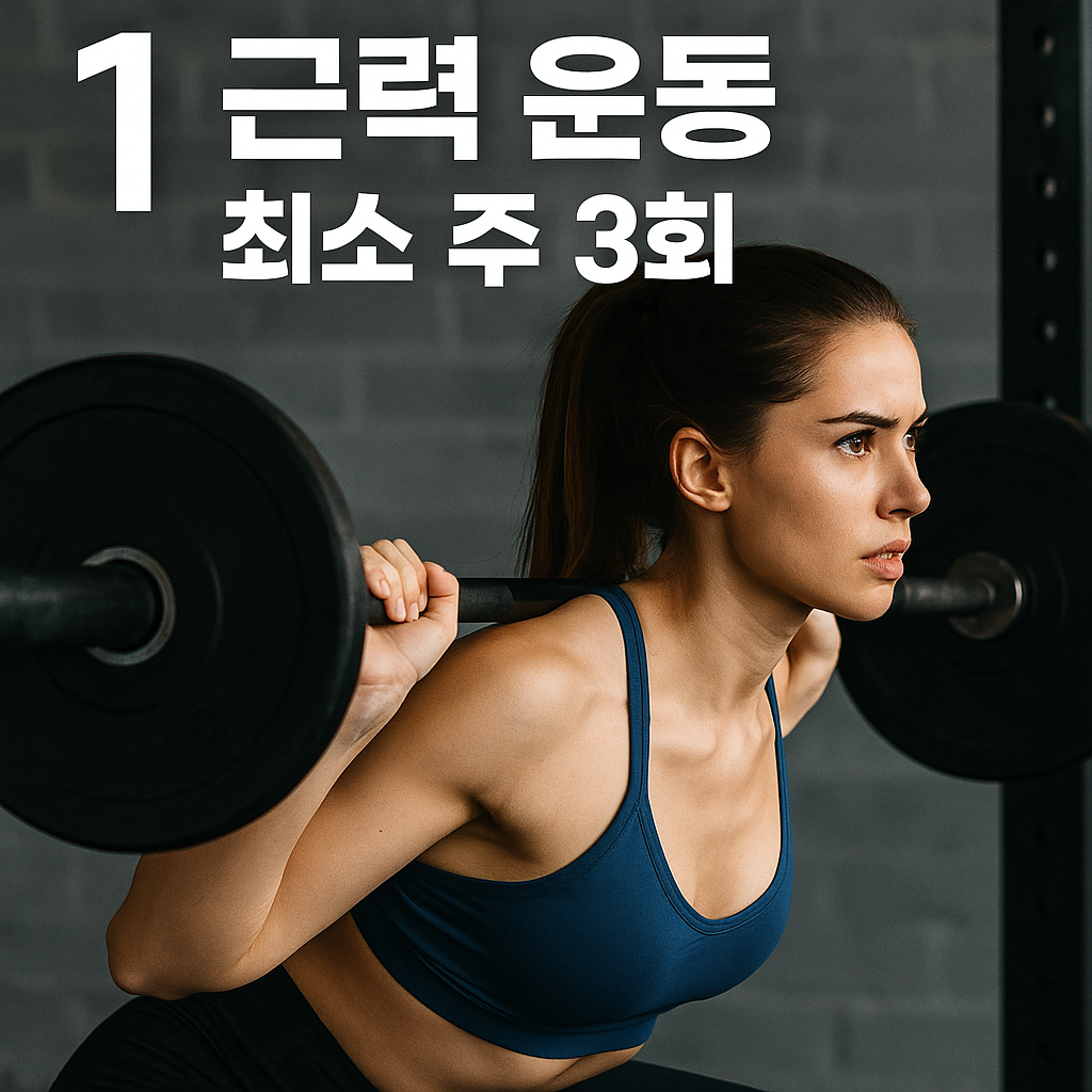 근력운동 최소 주 3회