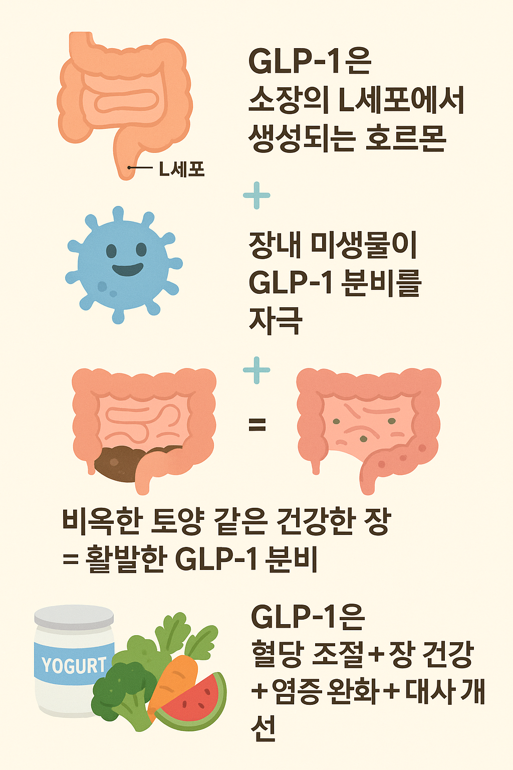 GLP-1과 장 건강의 관계