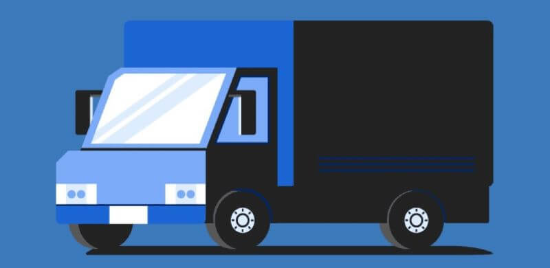 택배 용달차 일러스트 이미지 < 출처 : 롯데카드 >