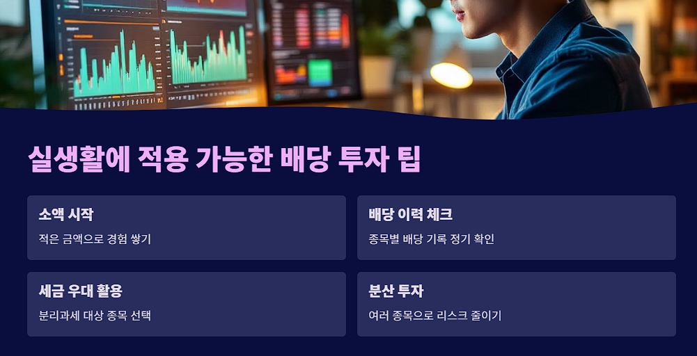 실생활에 적용 가능한 배당 투자 팁
