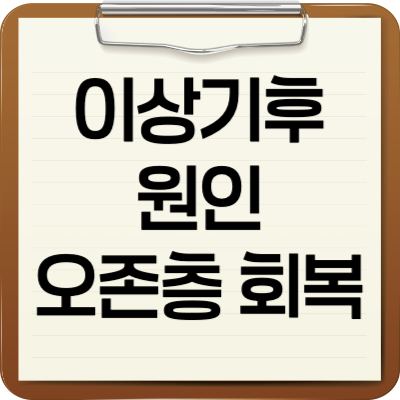 이상기후 원인 오존층 회복