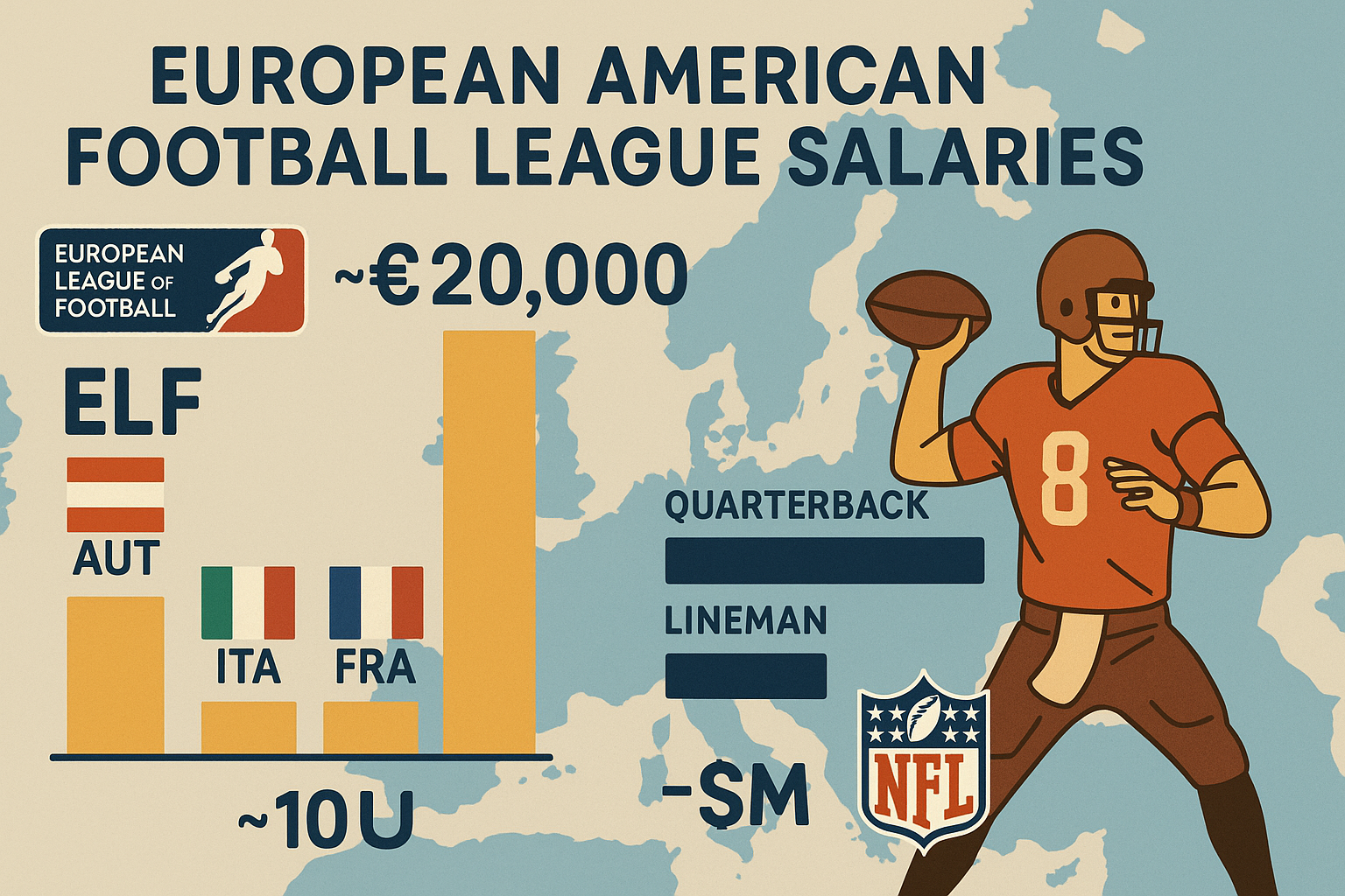 유럽 미식축구 리그 연봉 이미지 사진