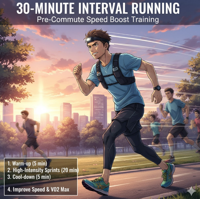 출근 전 30분 인터벌 러닝 - 직장인 속도 향상 훈련법