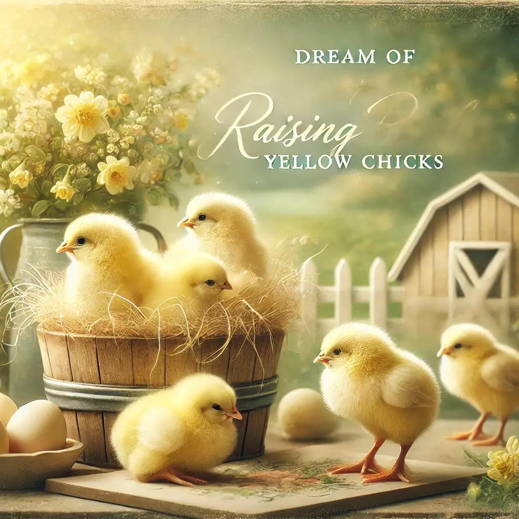 노란 병아리 키우는 꿈 해몽