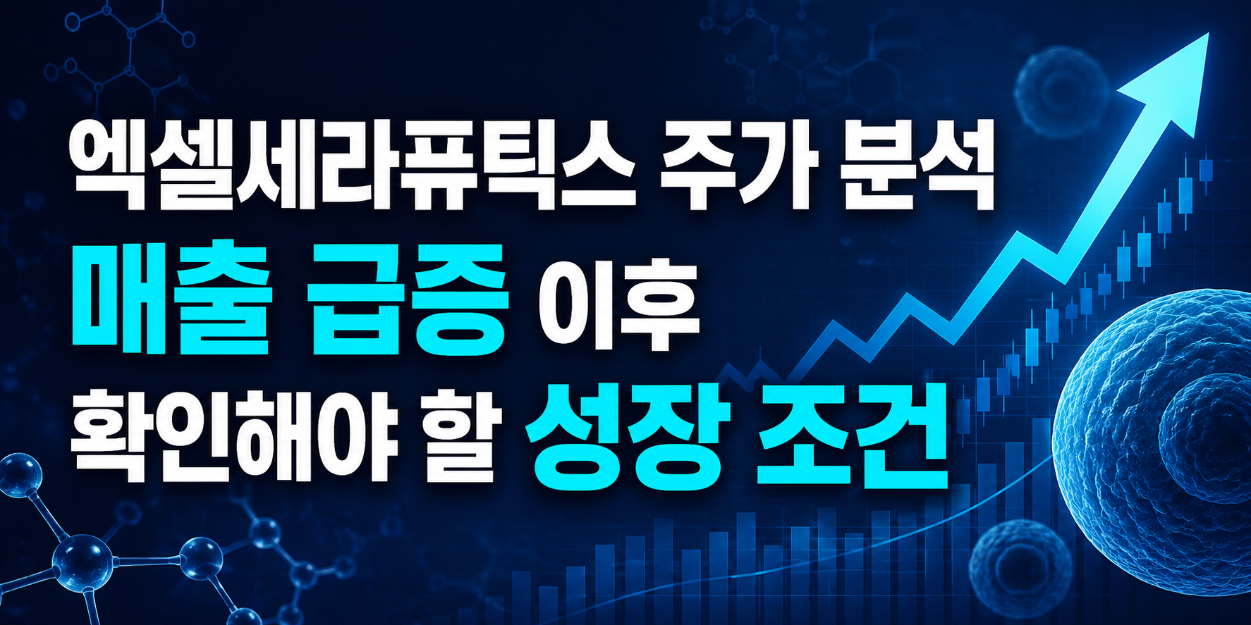 엑셀세라퓨틱스 주가 분석, 매출 급증 이후 확인해야 할 성장 조건