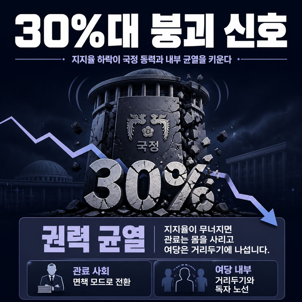 30%대 붕괴 신호