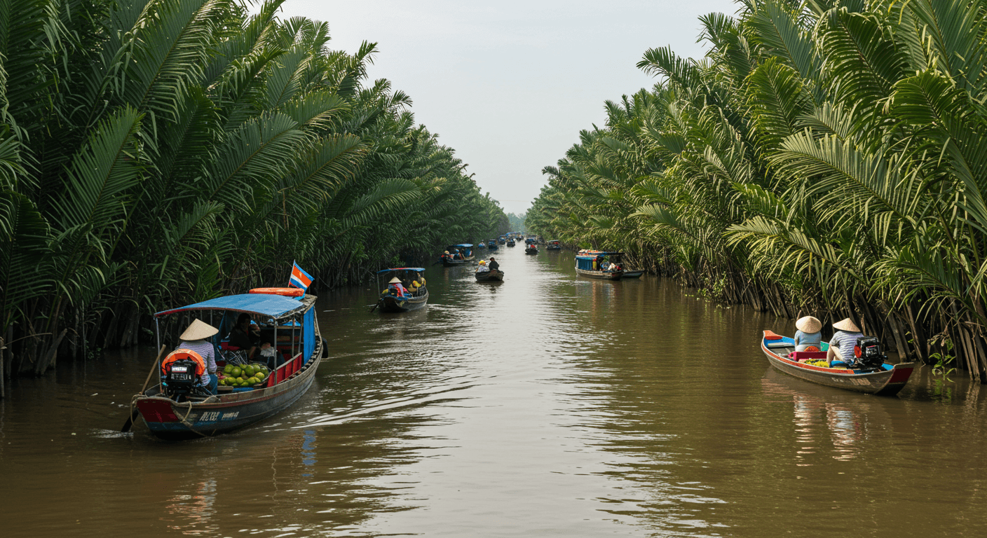 자연 속 힐링 여행 메콩강 투어