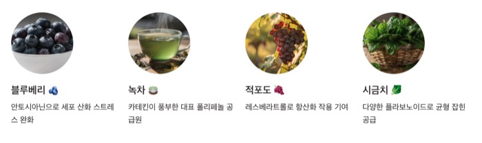 폴리페놀이 많은 채식주의자를 위한 식품