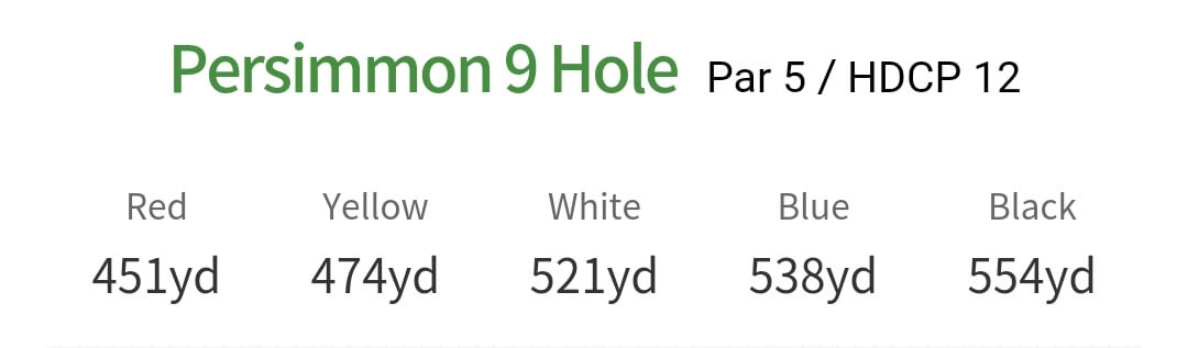 솔모로 컨트리클럽 퍼시몬코스 9