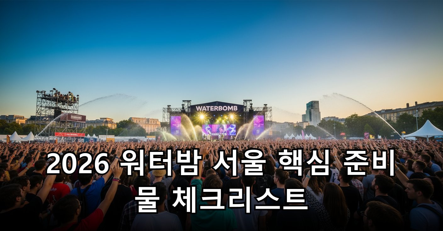 열정적인 워터밤 공연 현장