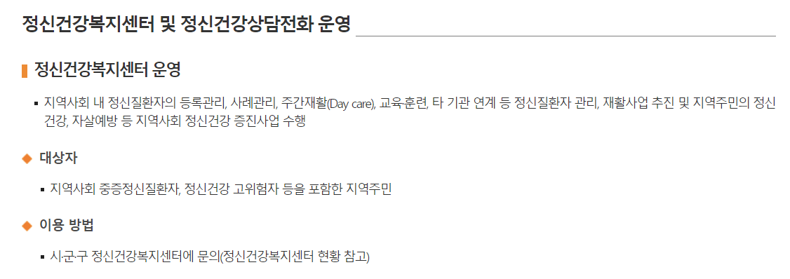 우울증 지원,도움 받을 수 있는 곳