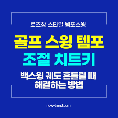 골프 스윙 템포 조절법 : 백스윙 궤도 해결 방법 섬네일
