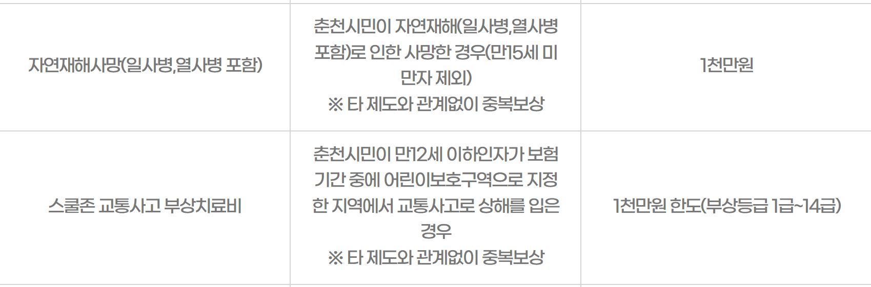 춘천시 시민안전보험