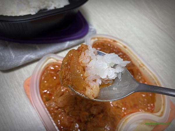 세븐일레븐 편의점 김치제육덮밥 도시락 2022년 4월