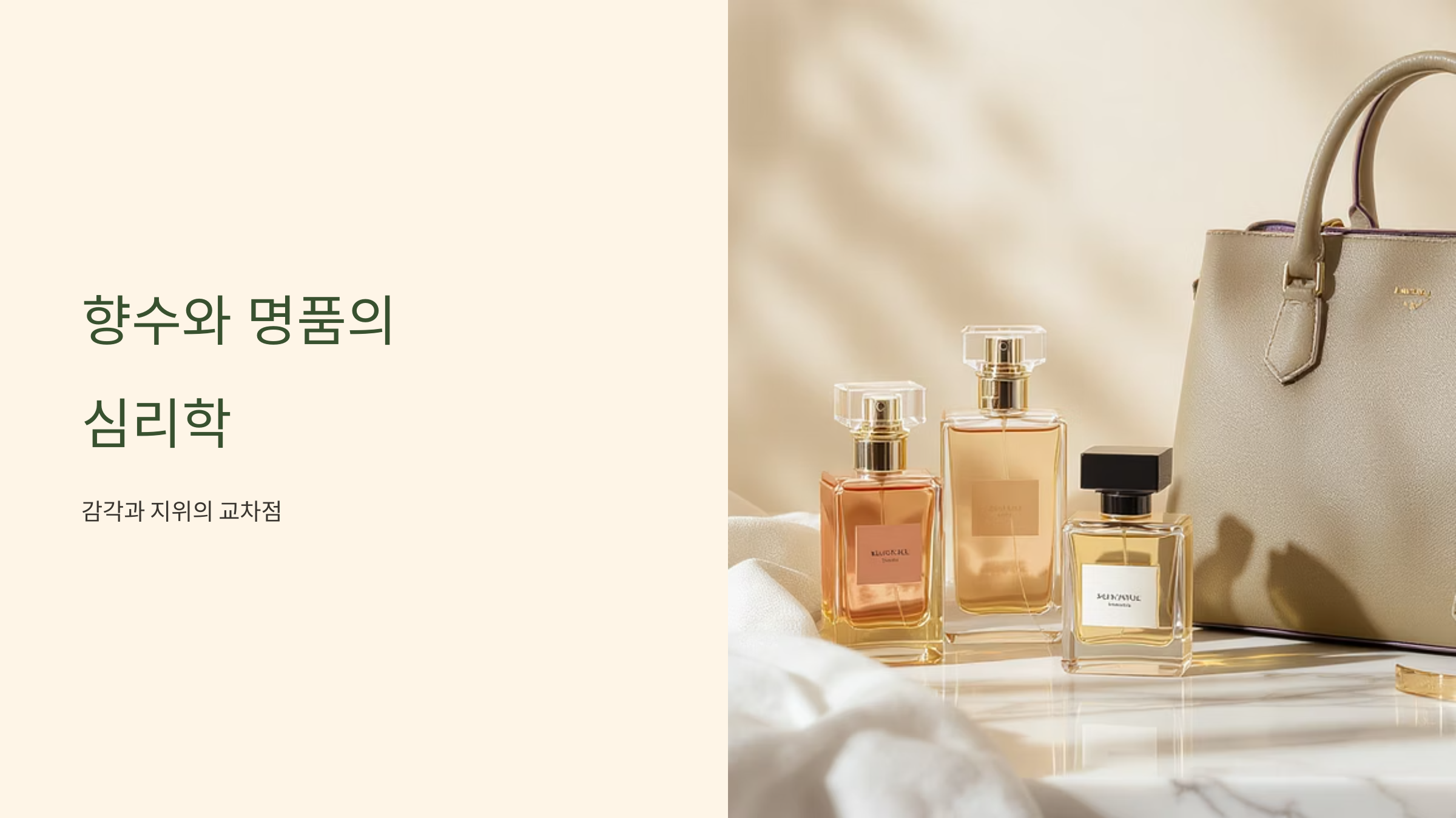 향수와 명품의 차이점 완벽 분석