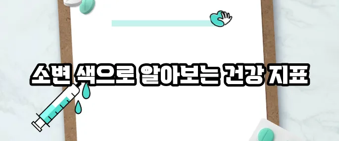 소변 색깔로 보는 건강