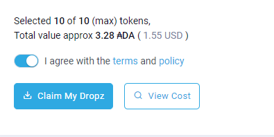 드립 드롭즈-토큰 클레임