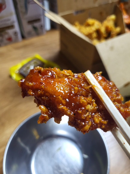 노랑통닭 아주대점-파닭 후라이드 반반순살 배달