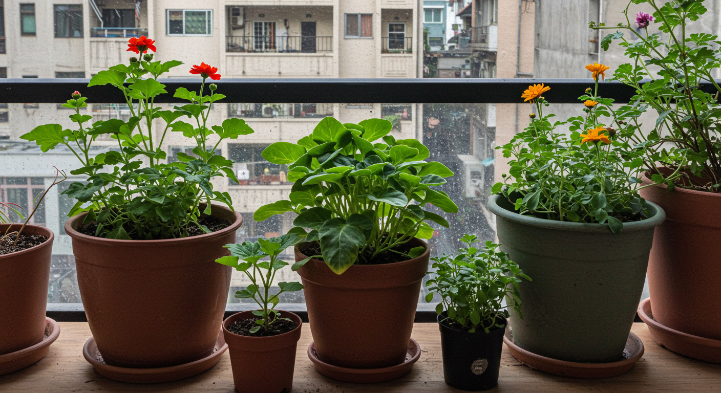 베란다 화분 키우는 일상 : 느리게, 그리고 깊게