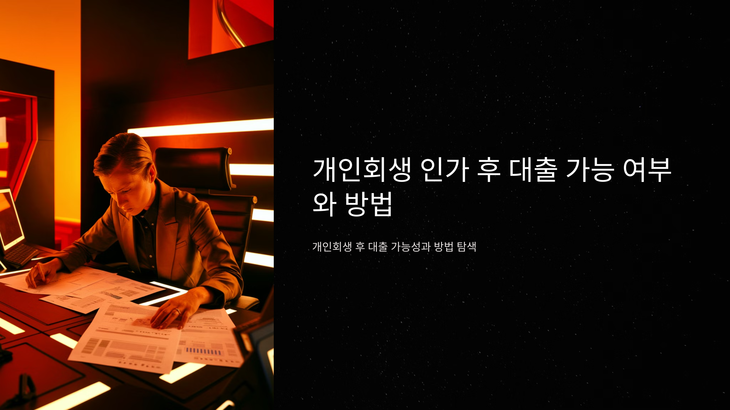 개인회생 인가 후 대출 가능 여부와 방법