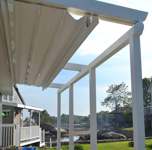 외벽이 없는 개폐식 지붕 사례