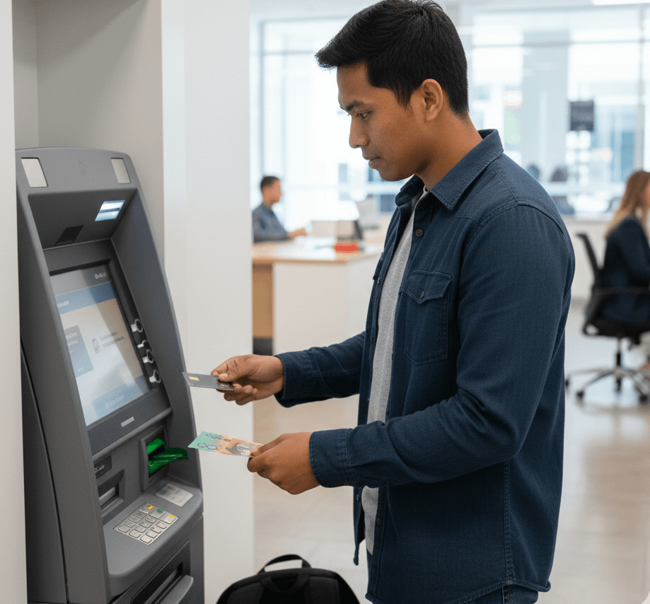 현금인출기, ATM, 은행, 카드