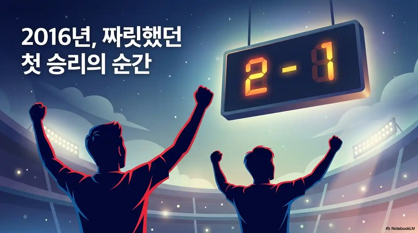 2016년 한국 체코 친선경기 2대1 승리 첫 승리의 순간 짜릿한 역전 기억