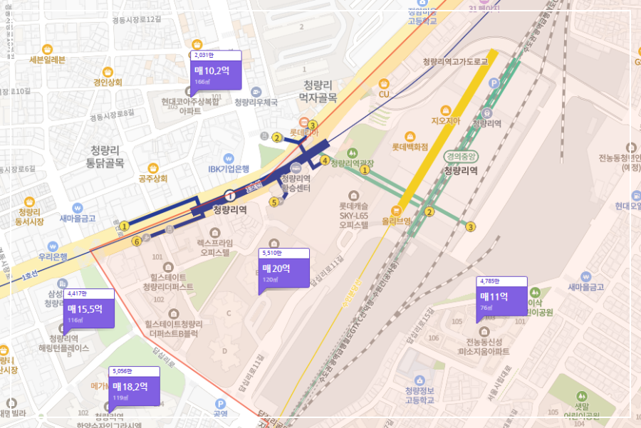 청량리역 롯데캐슬 SKY-L65 무순위 청약 결과 경쟁률 4만대 1