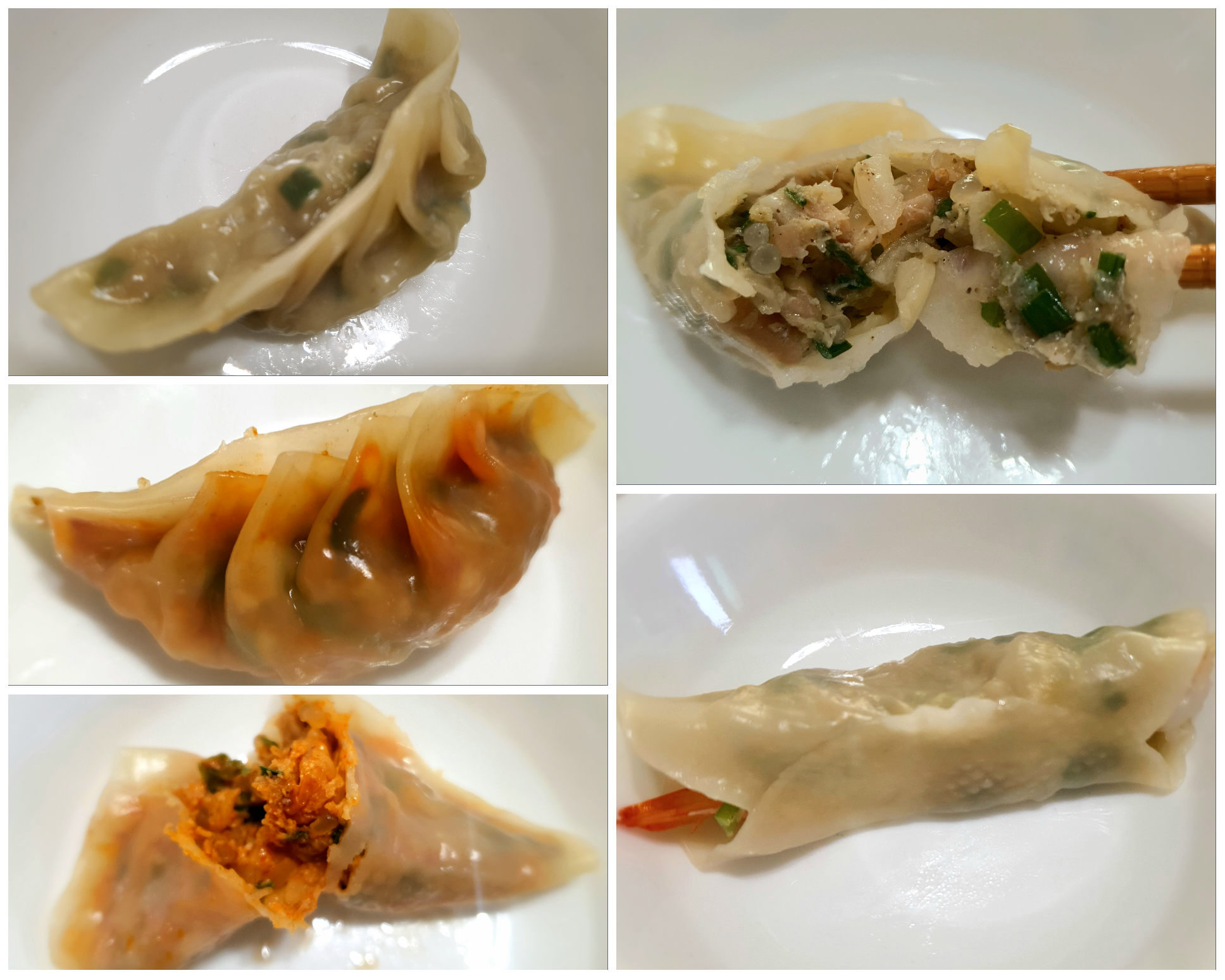 맛있는-만두들이었습니다.