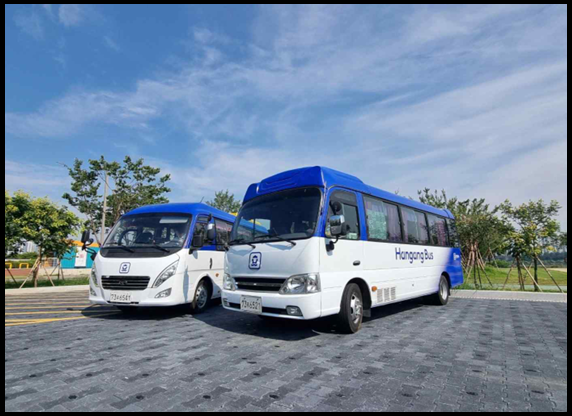 무료 셔틑버스 사진