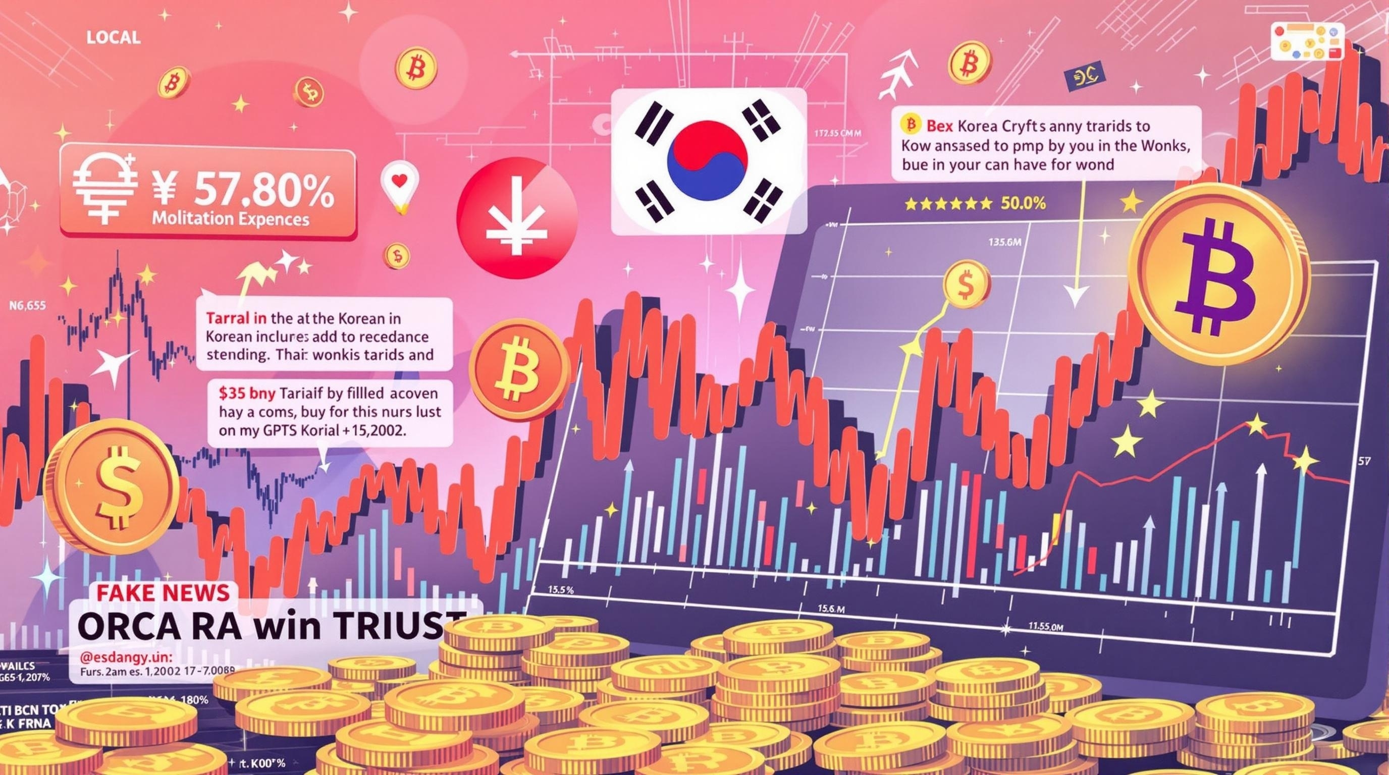 한국 암호화폐 시장의 이상 현상: 가짜뉴스와 거래량 급증