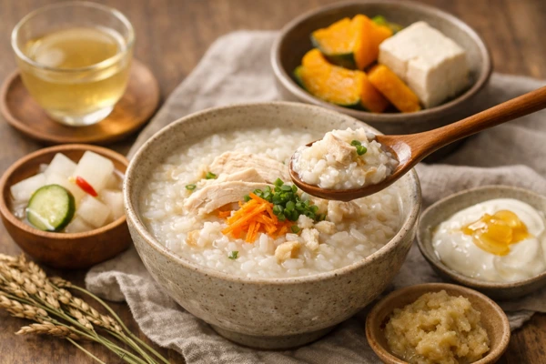 위장에 부담 없는 식사