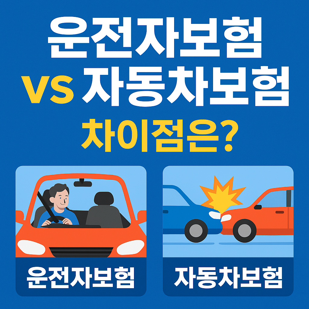 운전자보험 vs 자동차보험