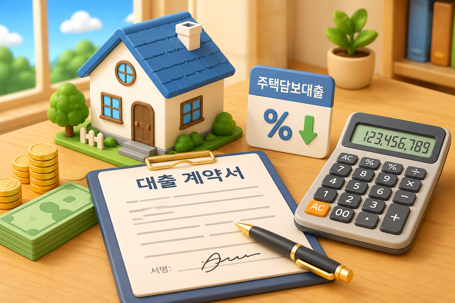 기준금리 인하 대출계약서