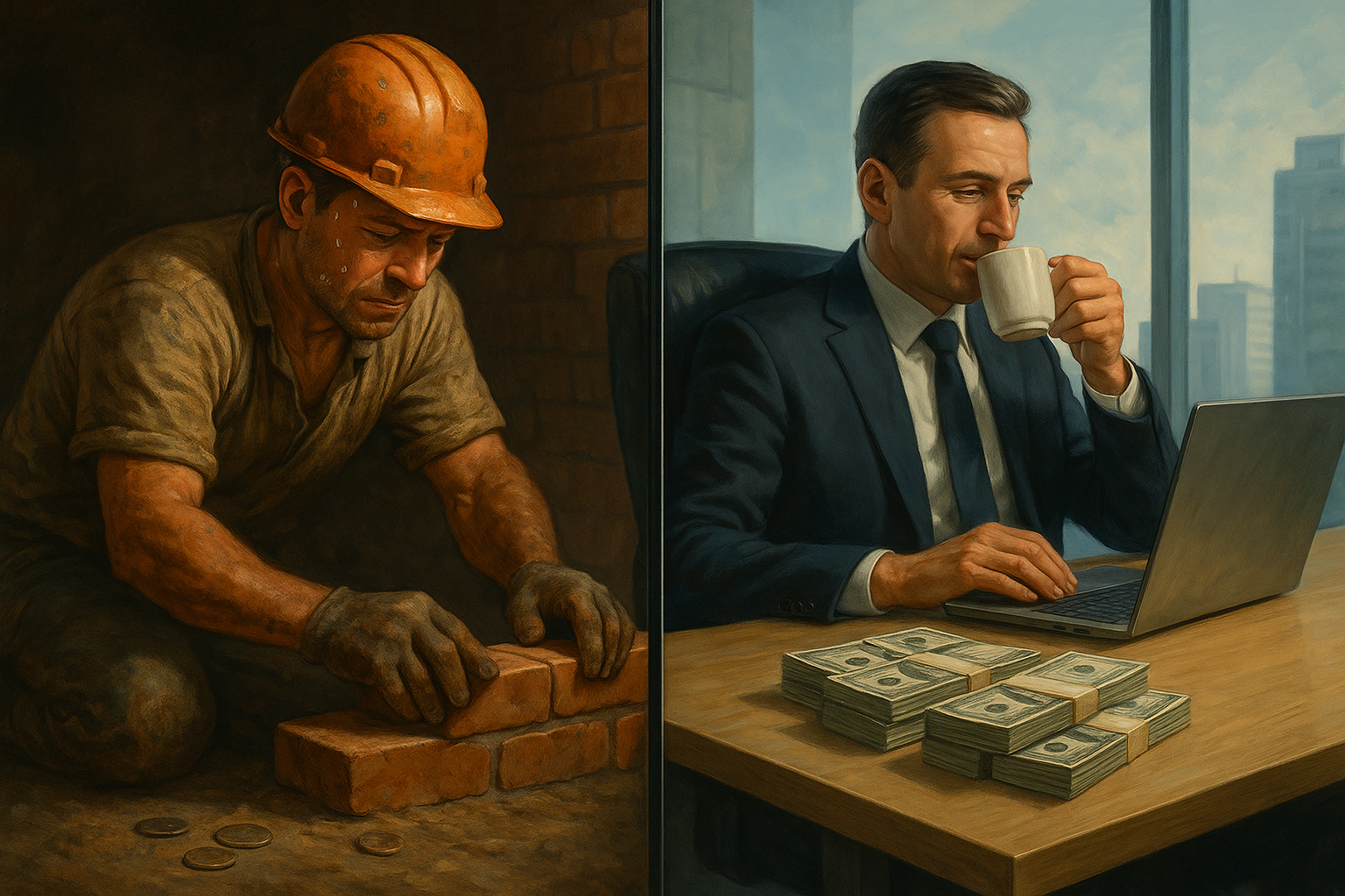 노동의 땀과 돈은 왜 비례하지 않음