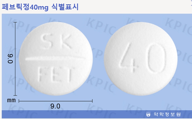 페브릭정 40mg