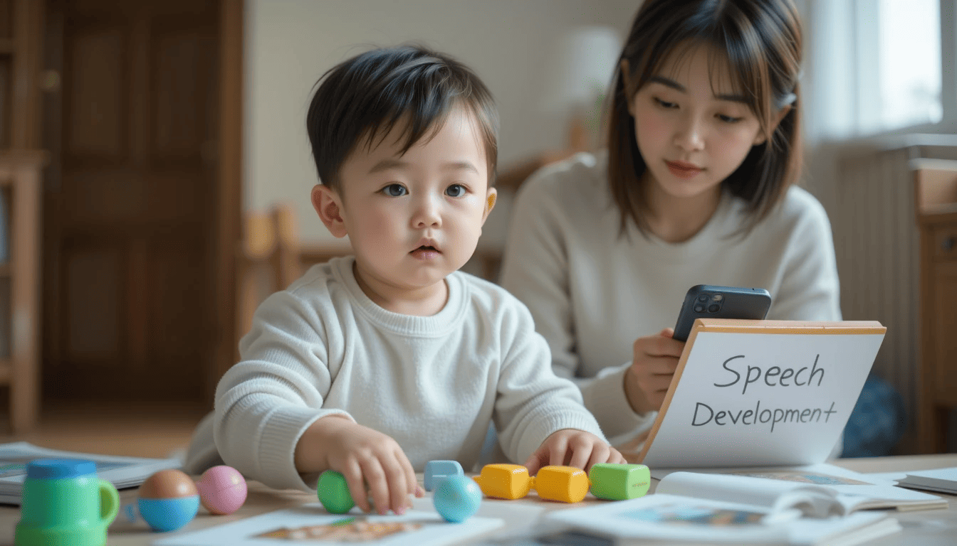 말이 늦는 아이 관련 사진