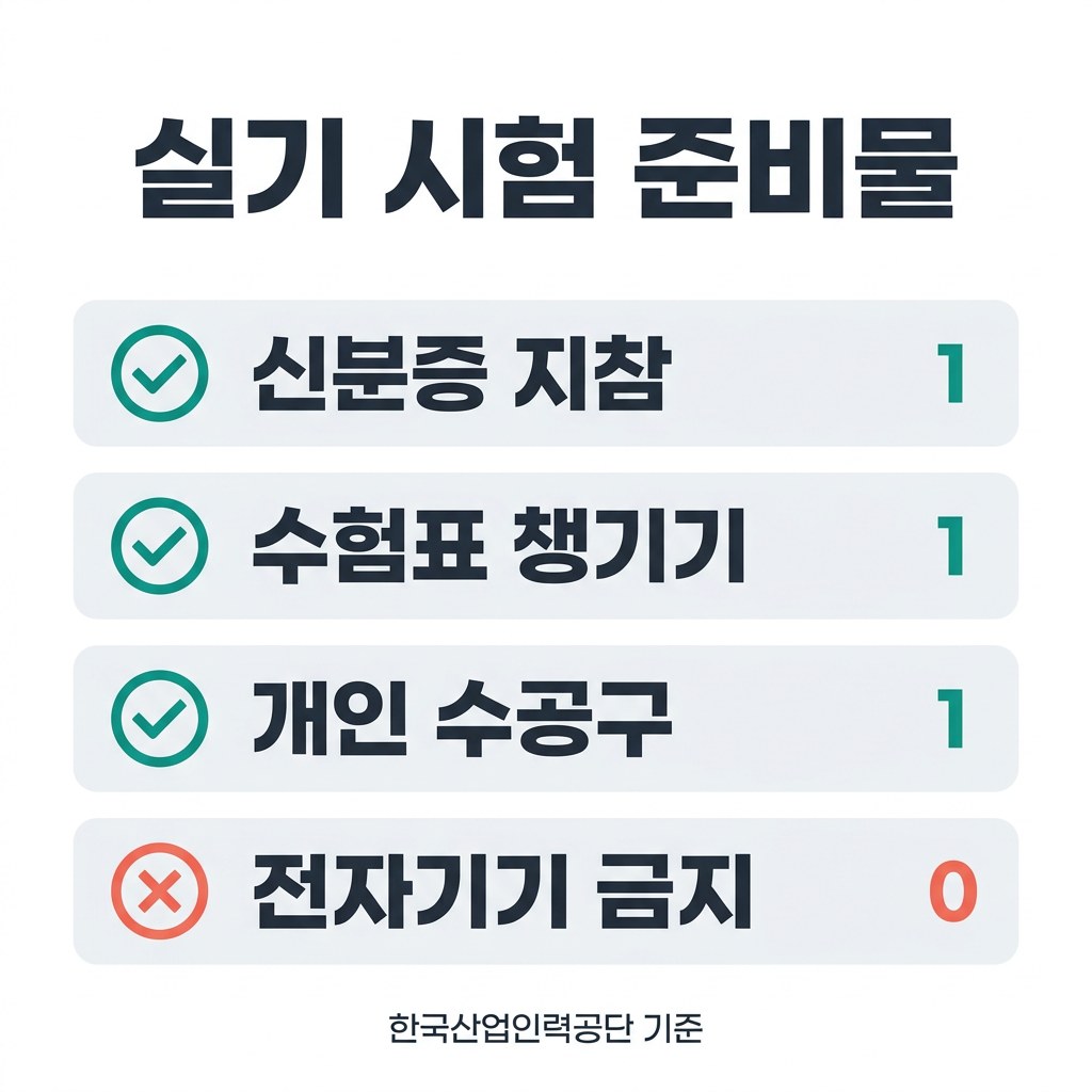 전기기능사 시험일정 실기 시험 준비물