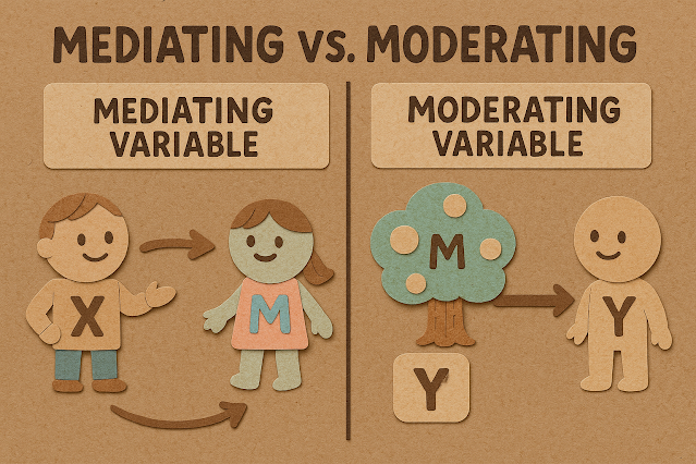 독립변수, 종속변수, 매개변수, 조절변수
