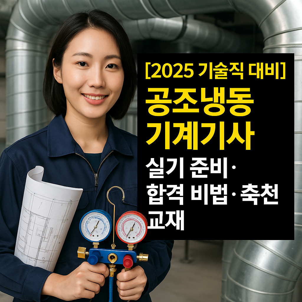 [2025 기술직 대비] 공조냉동기계기사 ｜ 실기 준비·합격 비법·추천 교재