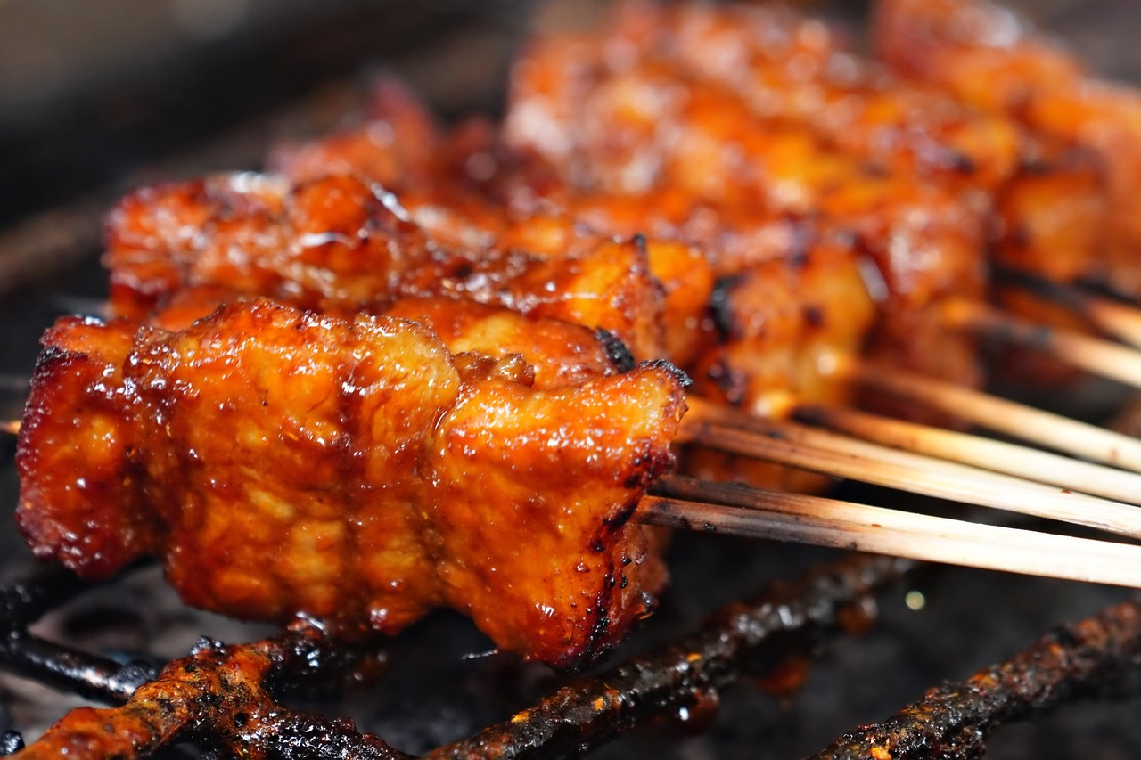 발리 음식 사테