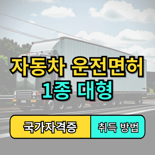 자동차 운전면허 1종 대형