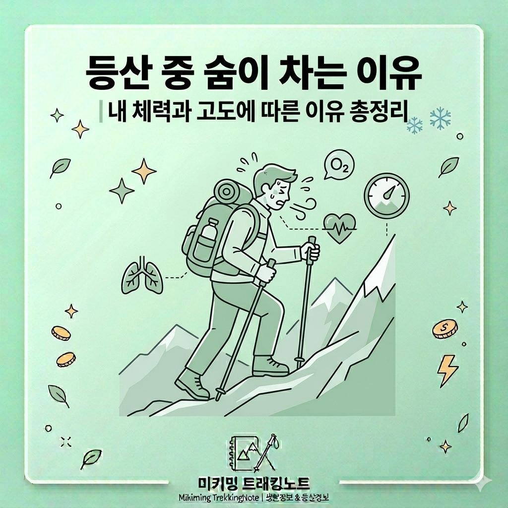 등산 중 숨이 차는 이유 5가지 (초보 등산 필독)