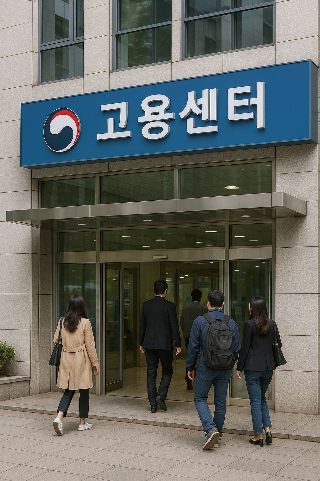 고용센터 방문 이미지